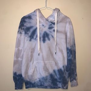 Rue 21 blue tie-dye hoodie